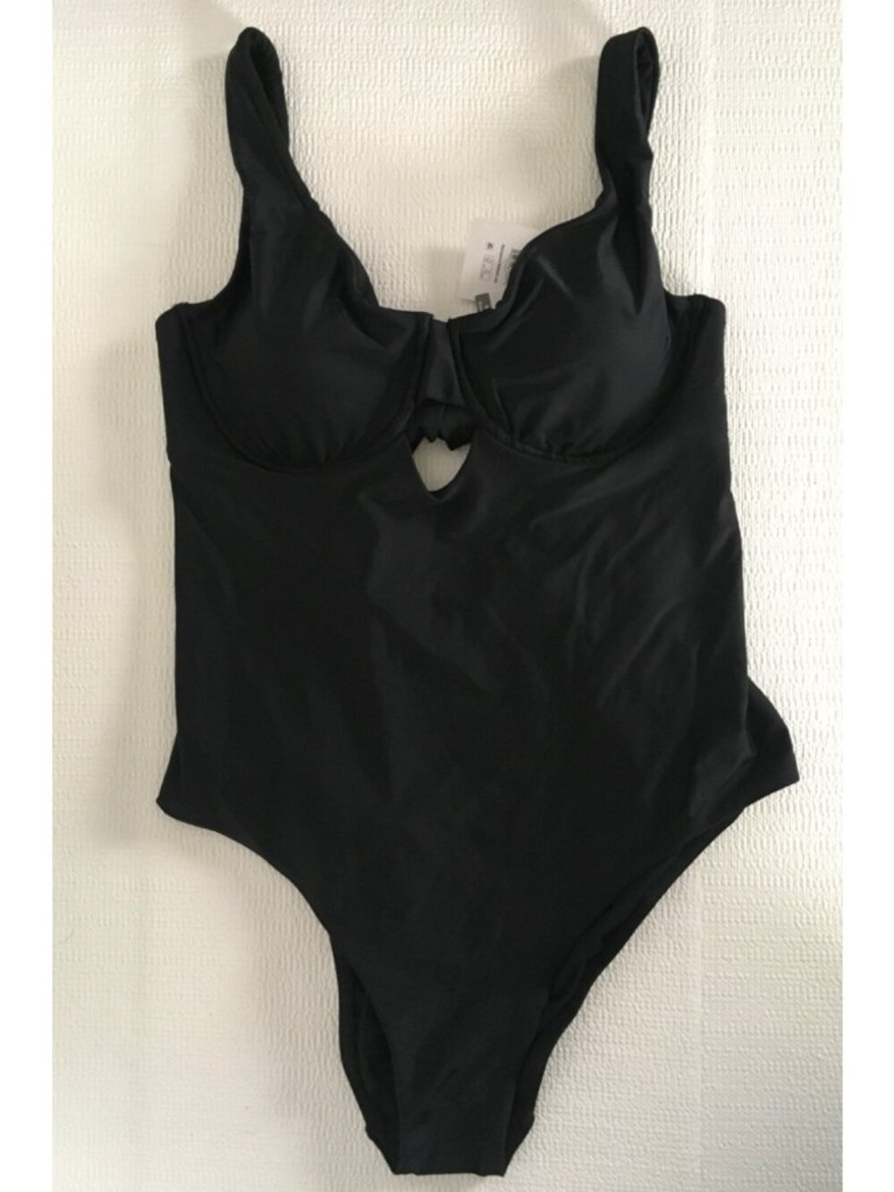 Time and Tru One Piece Swimsuit Size 3XL Black Underwire Adjustable Straps New